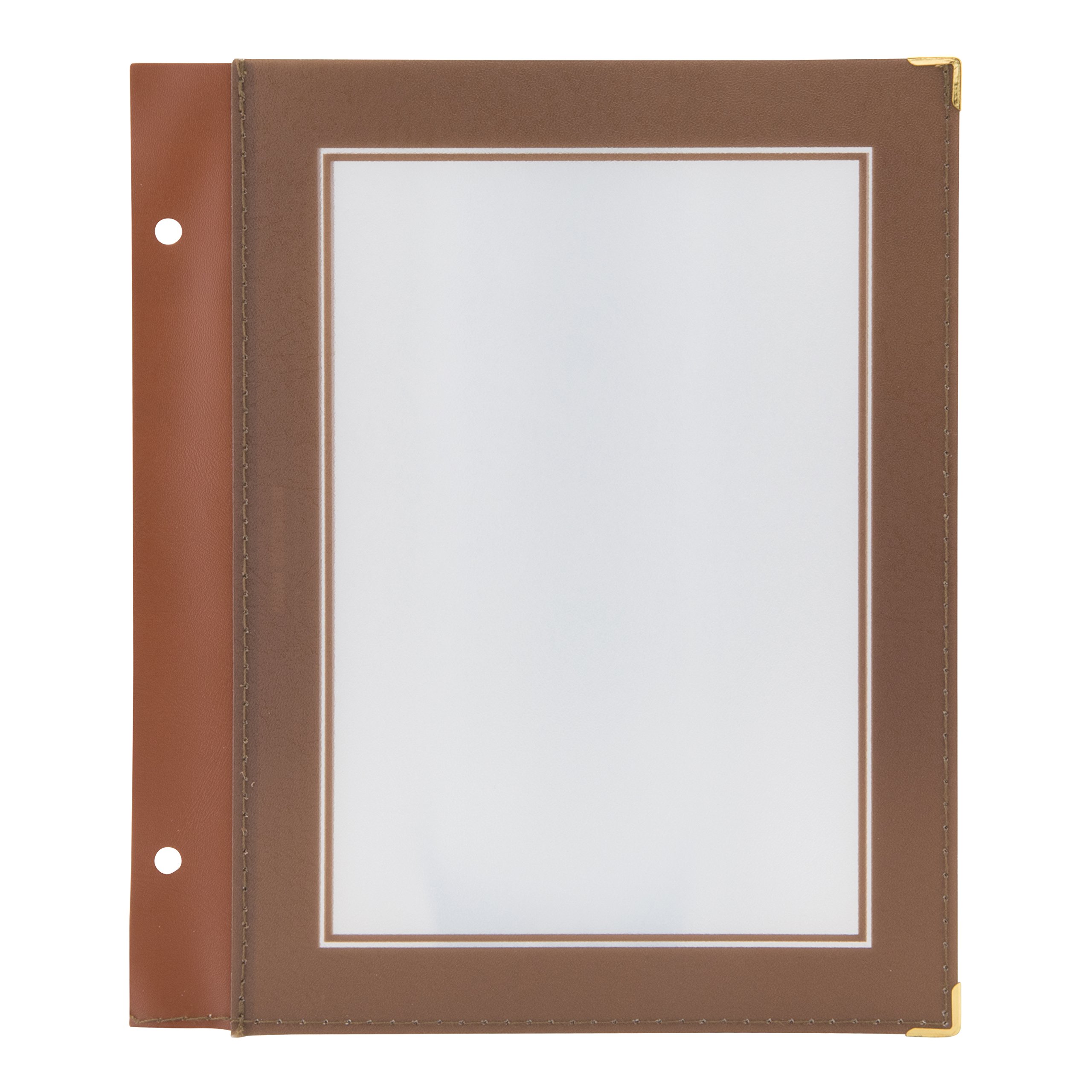 Securit A4 Wood Range Menu Holder Insert Set of 5 inserts A5 Brown (CRT10)