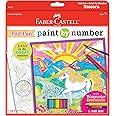 Faber-Castell Paint by Number Foil Fun - Unicorns - Color and Display 1 Unicorn Paint by Number Board