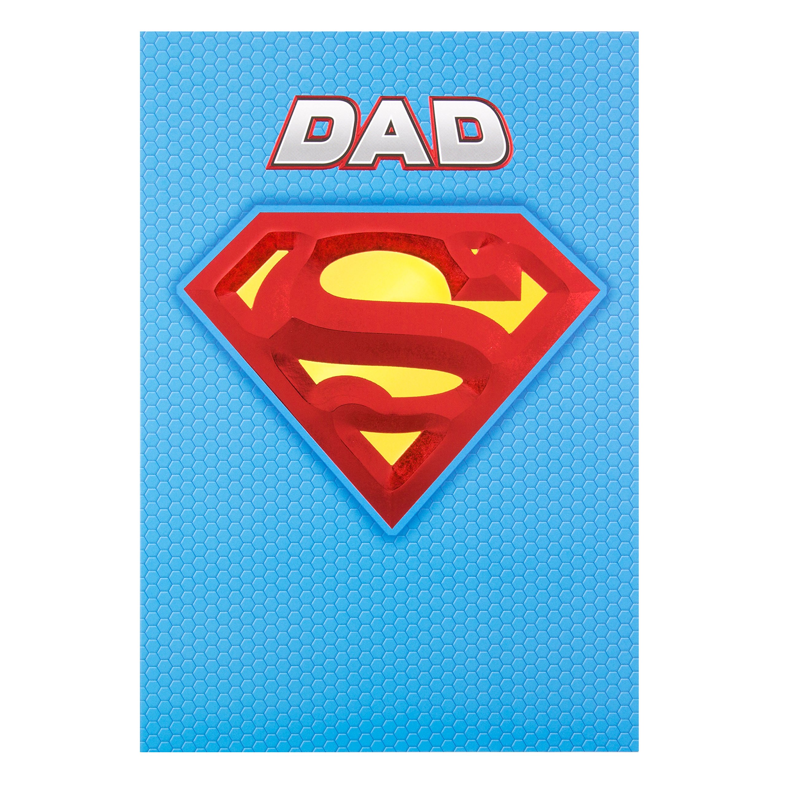 DC Comics Hallmark Dad Superman Birthday Card 'Truly Amazing' - Medium [Old Model]