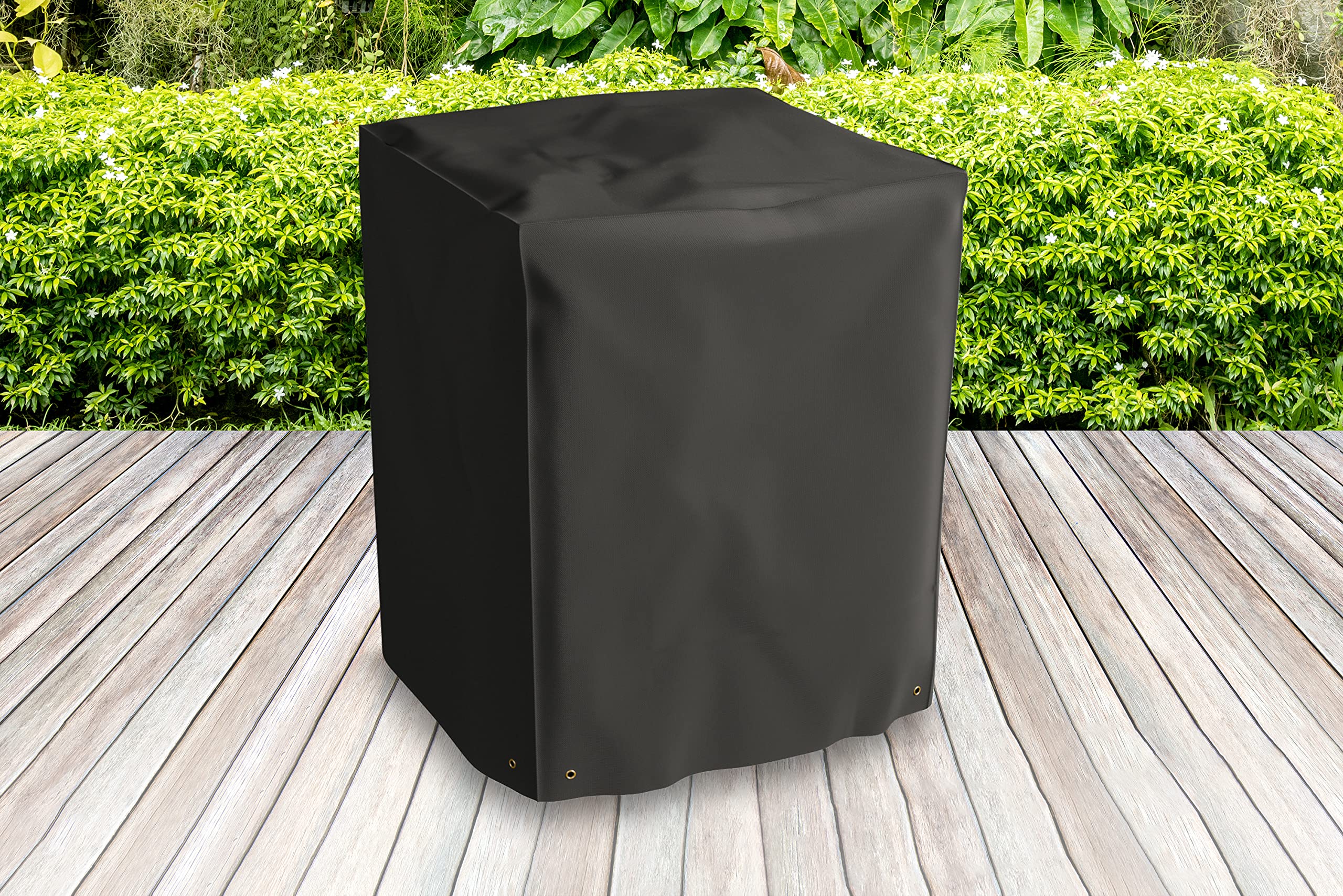 Bosmere Protector 6000 | Large Square Firepit Cover | L 84cm W 84cm H 50cm | 100% Waterproof, UV Protected, Heavy Duty 600D | 6 Year Guarantee | D775, Black