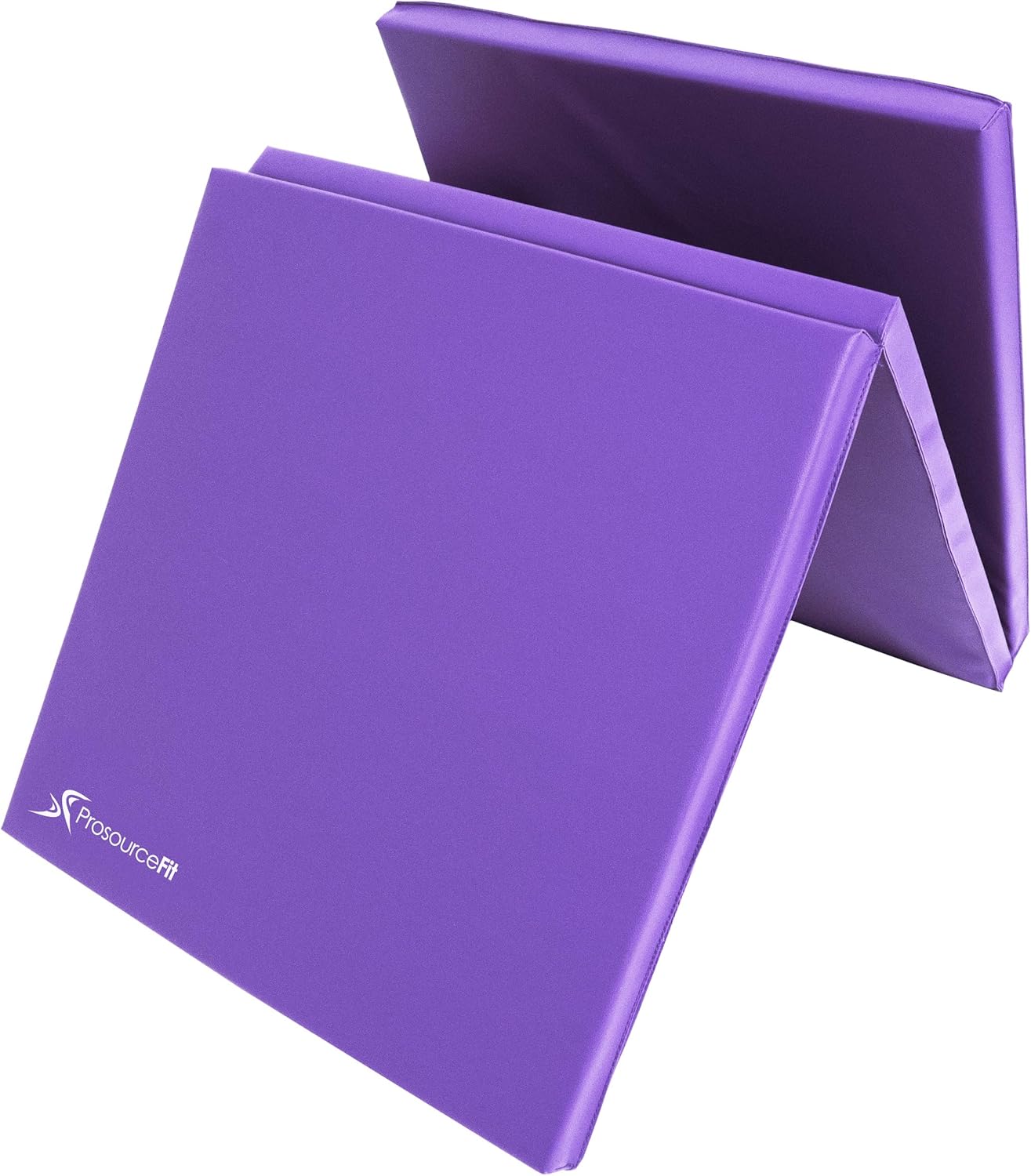 ProsourceFit Tri-Fold Folding Thick Exercise Mat 6’x2’ with Carrying Handles for MMA, Gymnastics, Stretching, Core Workouts, Purple : Sports & Outdoors