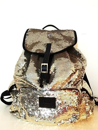victoria's secret pink sequin bookbag
