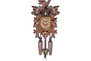 HerrZeit by Adolf Herr Quartz Cuckoo Clock - Spring Flowers AH 40/6 QM