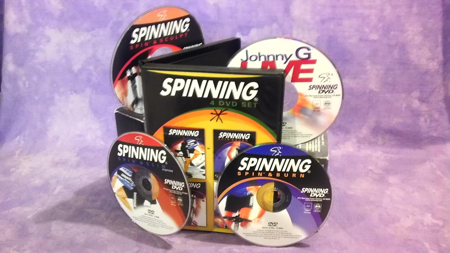 Spinning 4 DVD Set Spin & Slim Express / Spin & Burn
