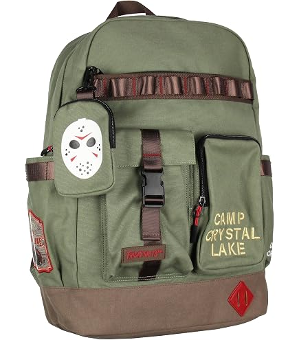 horror movie mini backpack Bioworld Ghostface Glow in the Dark Character 11-inch Black color-slate Size:5