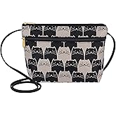 Danny K. Women's Tapestry Zipper Purse Crossbody Handbag, Adjustable Cord, Handmade in USA