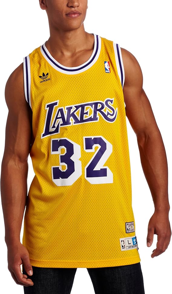 adidas NBA Los Angeles Lakers Magic Johnson Swingman Jersey, Gold