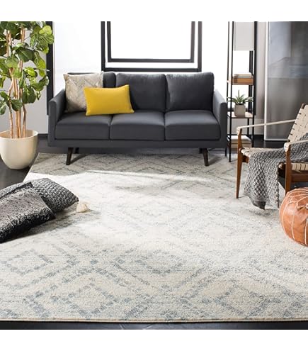 Aazon.co: SAFAVIEH Onaco Collection Runner Rug - 2'2" X 6', Grey & Orange, Boho Chic Abstract