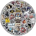 BIGZORO Pack 50 PCS Plane Pilot Wing Stickers Waterproof Vinyl Decals Decor Laptop Airport Flying Vehicles Suitcase Water Bottle Gifts for Teens Adults Aviation Enthusiasts Aviator