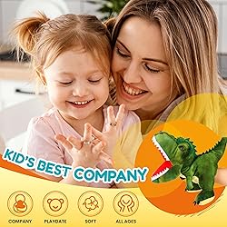 Easfan Plush Dinosaur Hand Puppet with Movable