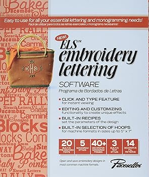 Brother ELS Embroidery Lettering Monogramming Software