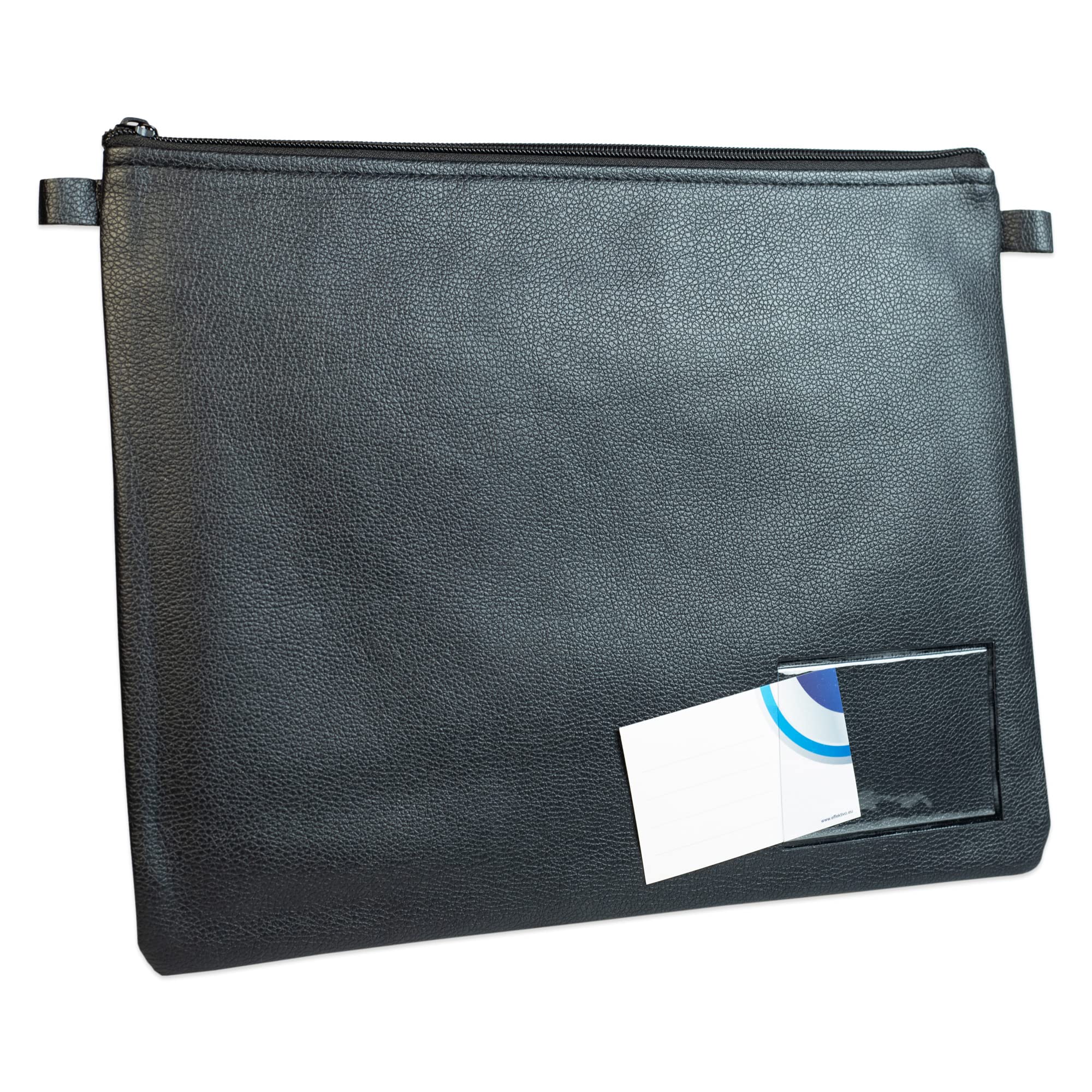 XL Bankbag Wallet for A4 with Window Black