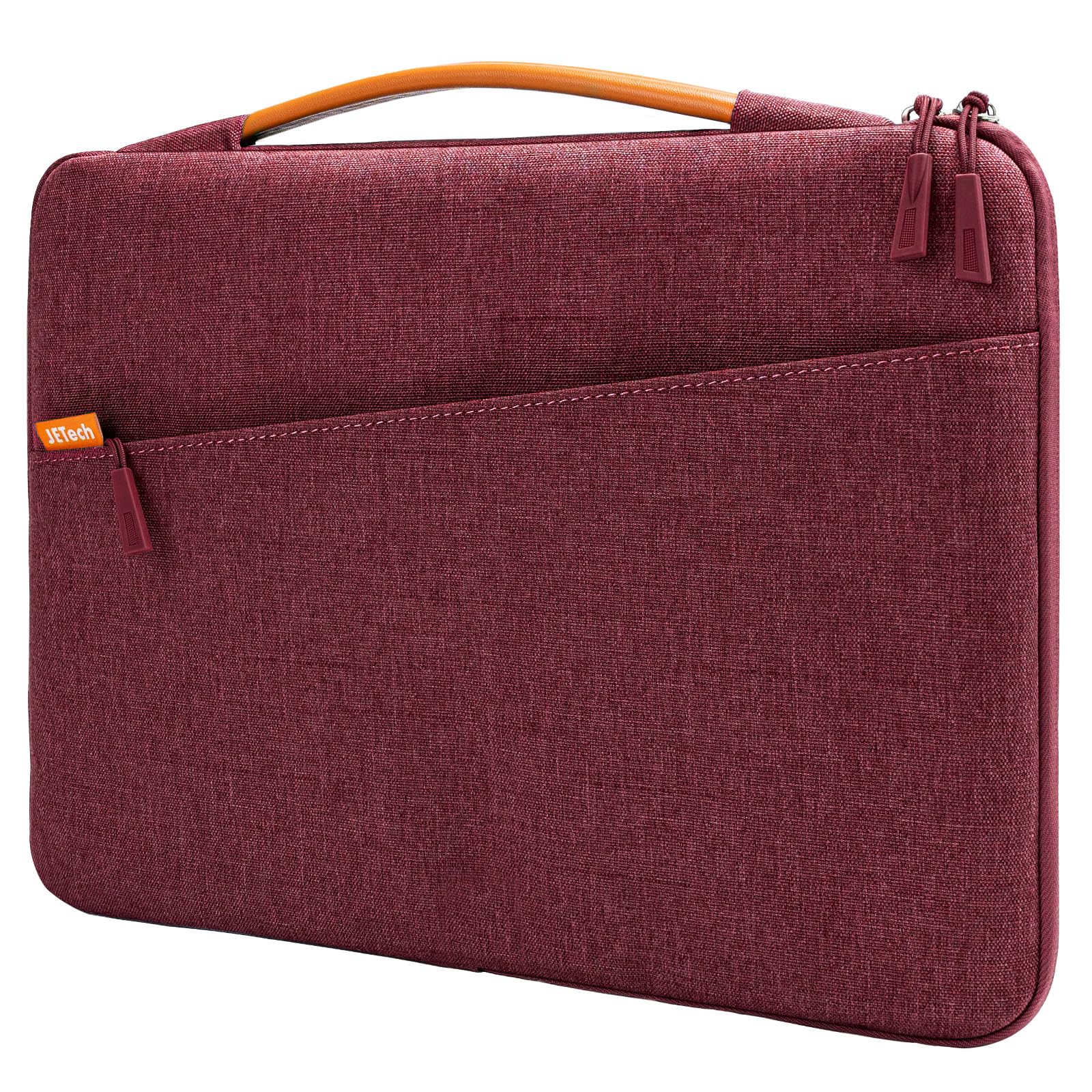JETech Laptop Sleeve for MacBook Neo (A18 Pro), 13-14Inch MacBook Air/Pro (M1-M5, 2020-2026), Waterproof Bag with Portable Handle and Pocket, Compatible with 13-13.6 Inch Notebook (Red)