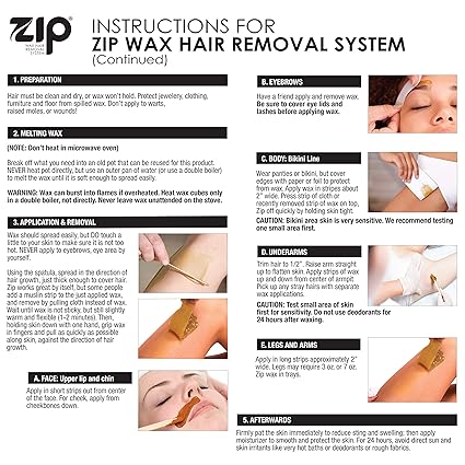 Zip Wax Hot Wax Hair Remover 7 Oz By Zip Amazon It Bellezza