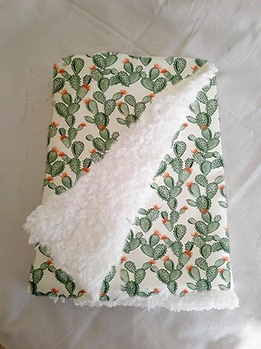 cactus baby blanket