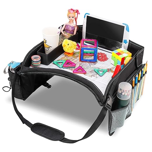 Kids Travel Play Tray for Car Seat Activity Table for Stroller