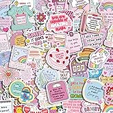 150 Pcs Holographic Motivational Stickers for Adults Women Teens - Positive Affirmation Inspirational Quote for Journal, Planner, Laptop - Waterproof Vinyl Decals for Water Bottle, Phone, Vision Board