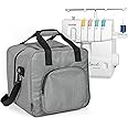 Crutello Sewing Machine Case - Universal Carrying Bag with Storage Pockets Compatible with Serger, Brother Sewing Machines, Measuring 13.75" x 12" x 13.5"