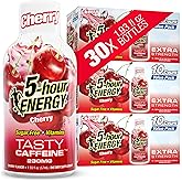 5-hour ENERGY CHERRY Flavor, 30 Count, Extra Strength Energy Shot | 1.93 Fl Oz, Amino Acids, B Vitamins, Sugar Free and Zero Calories