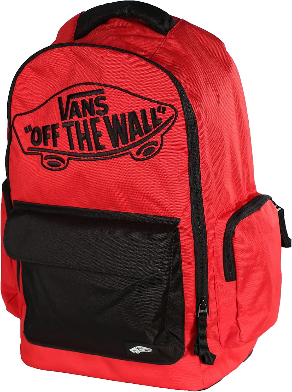 red and black vans off the wall