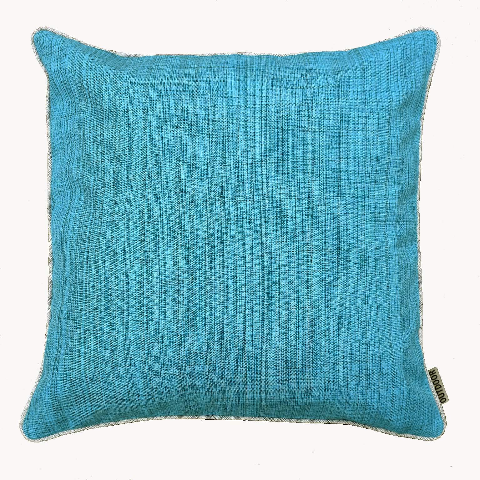 TextilDepot24 Outdoor Cushion Cover Weatherproof for Outdoor and Indoor Use (40 x 40 cm, Turquoise)