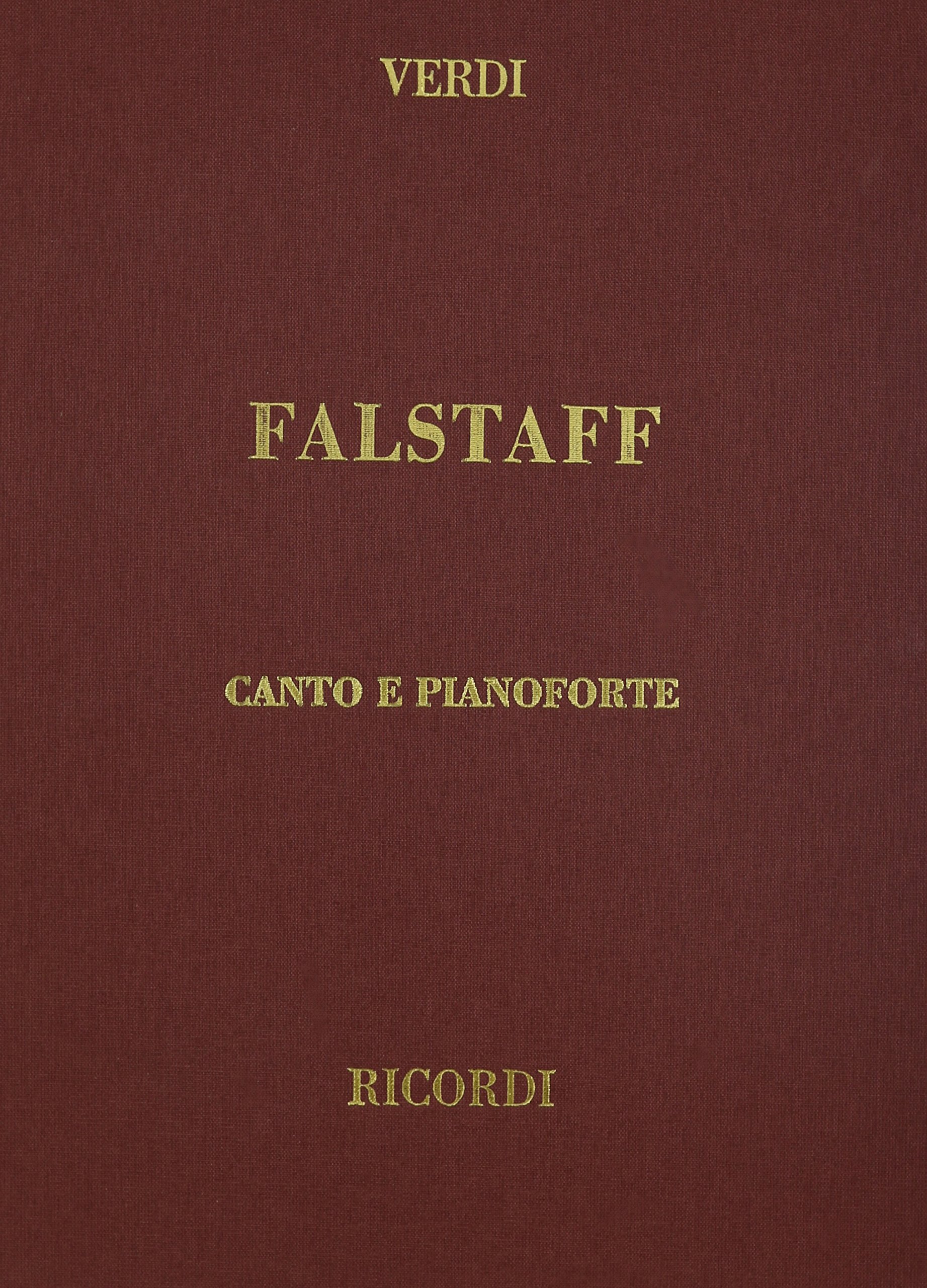 Falstaff, Cloth, It/En: Vocal Score