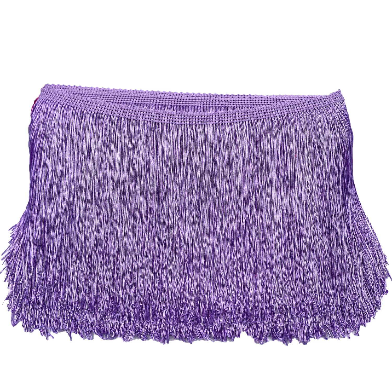 Duories 15 cm x 2 m fringe border,fringe tape,decorative ribbon,dance fringe,cut fringe,silk tassel,fringe ribbons for sewing,DIY crafts,clothing,lingerie,costumes,curtains,decoration,light purple