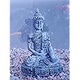 mozhixue Aquarium Buddha Statue Decorations Ancient Buddha Fish Tank Decor Zen Thai Buda Statues for Betta Fish Tank Accessories Lizards Turtles Tank Ornament