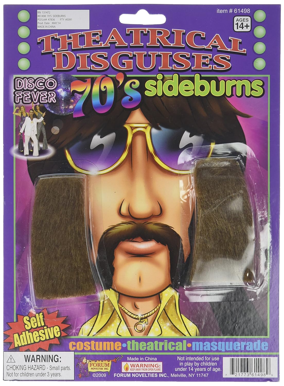 Forum Novelties 61498 70 S Sideburns Gift Amazon In Toys Games