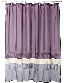 Amazon Com Lush Decor Mia Shower Curtain Fabric Color Block