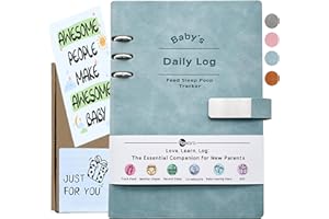 PARXARA Newborn Baby Daily Log Book for New Parents - 2025 Newborn Feeding Essentials for Single or Twins Infant Feeding, Sleeping, Diaper- Preemie Baby Planner For New Parents- Baby Feeding Log Book A5 Blue