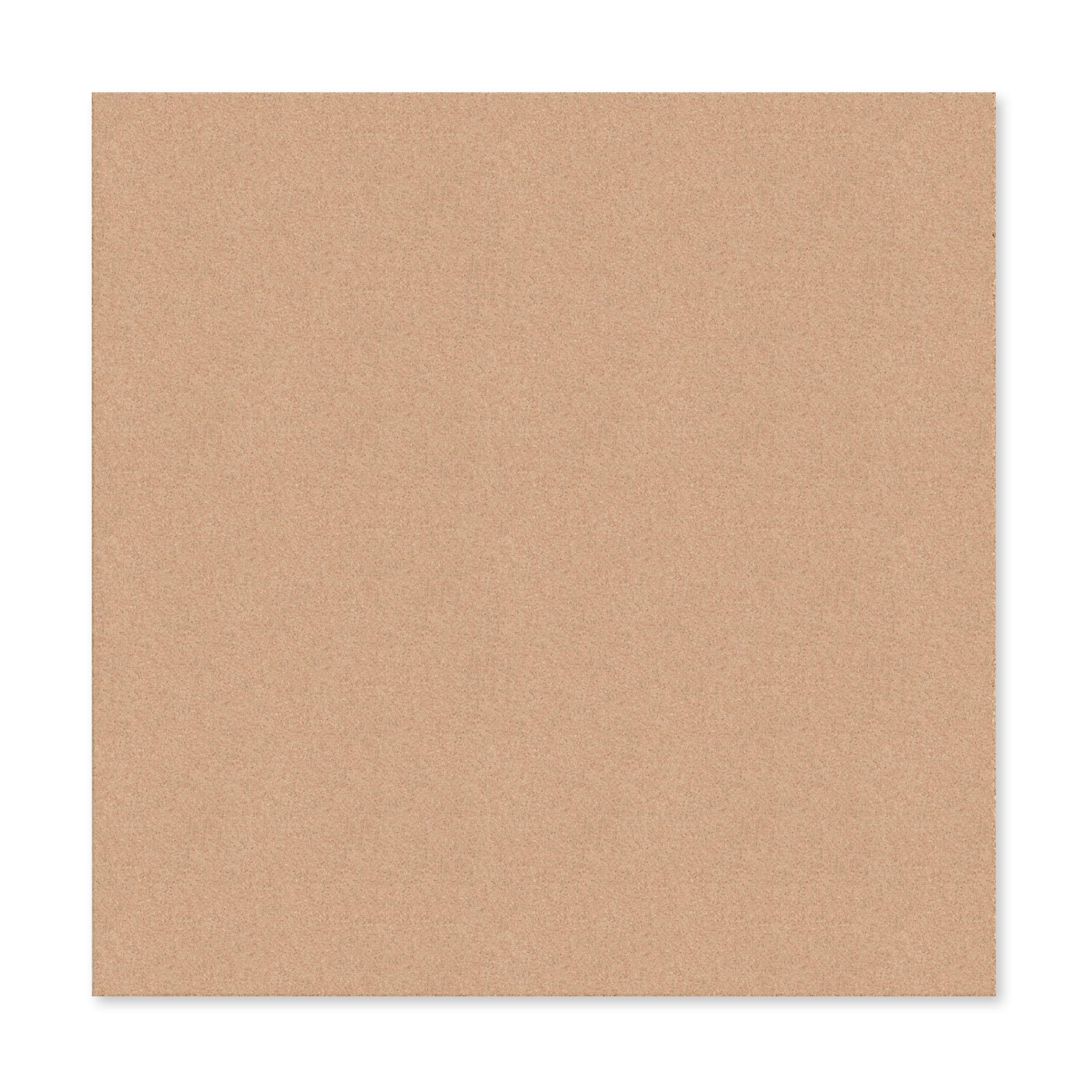U Brands Cork Canvas Bulletin Board, 14" x 14" Inches, Frameless (463U00-04)