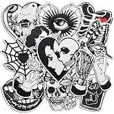 Dark Embroidered Applique Iron On Patches for Backpacks, Rock Band Patches for Jackets, Cool Sew Patch for Clothing, Jeans, Hats, DIY Accessories (Dark12 12 Pcs)