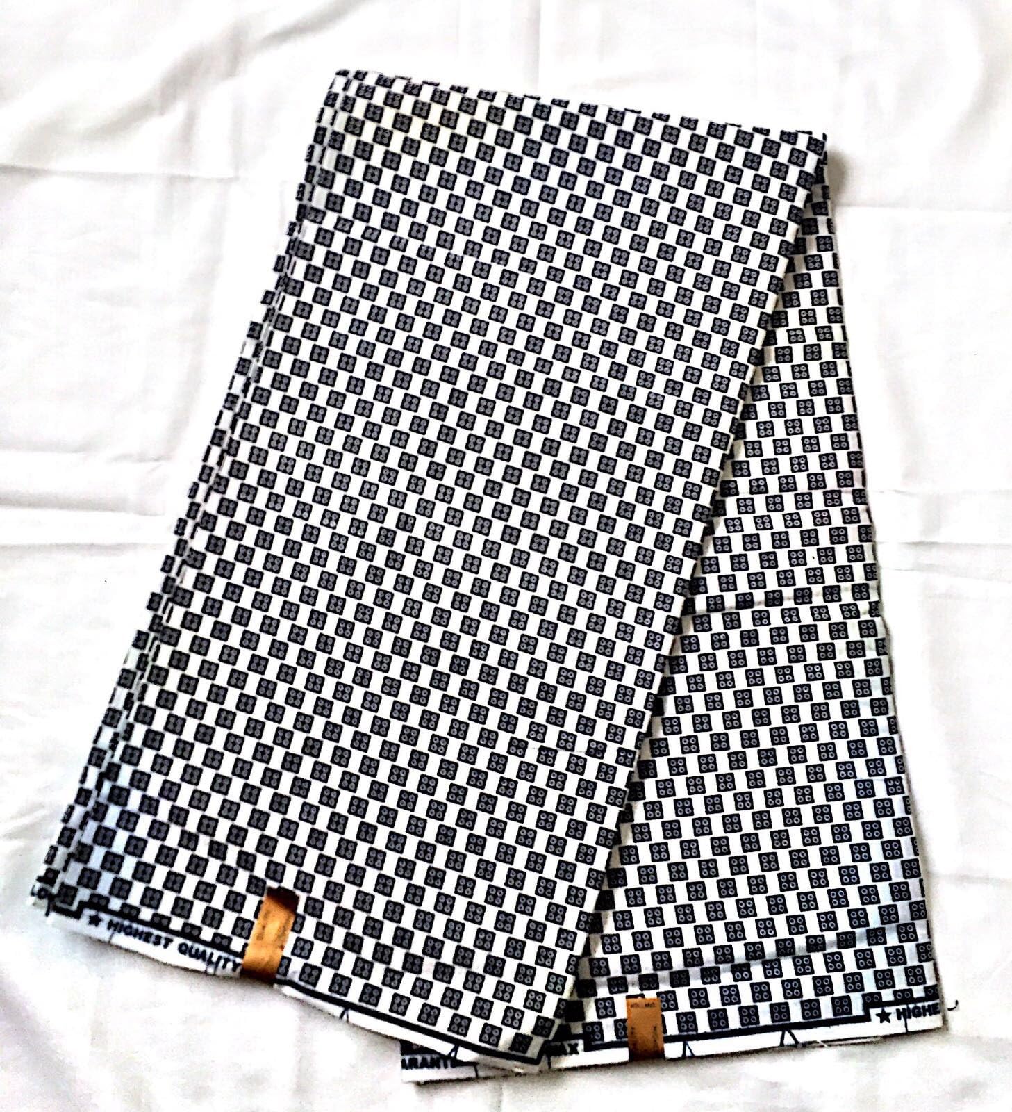 100 % cotton wax,African print fabrics,6 yards