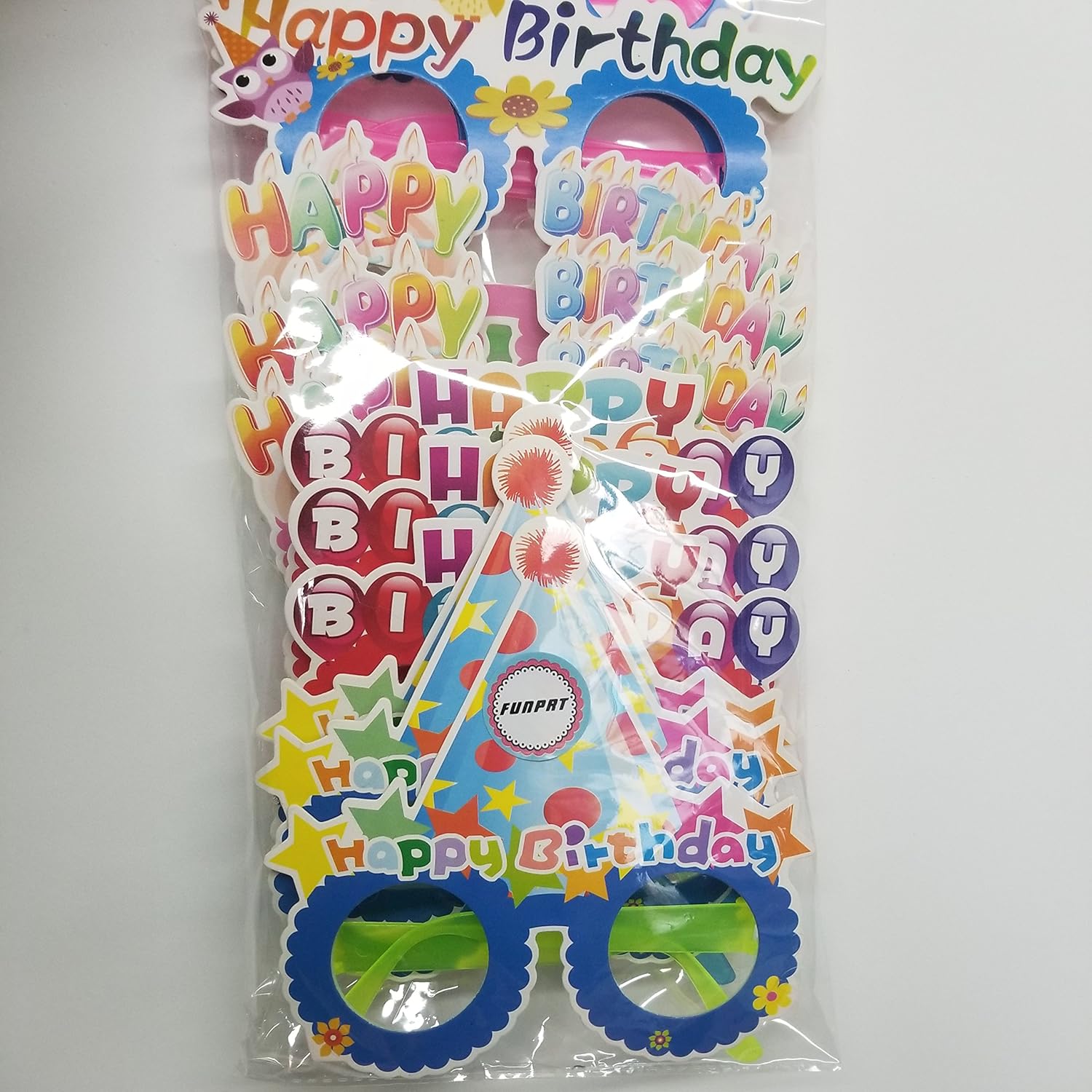 Happy Birthday Glasses,12 Pieces Photo Booth Props: Kitchen & Dining