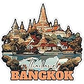 Bangkok Thailand Sticker 4 Inch City Travel Souvenir Destination - Waterproof Vinyl Decal for Laptop Water Bottle Car Tumbler - Durable Aesthetic Long-Lasting Stickers for Adults ID44990