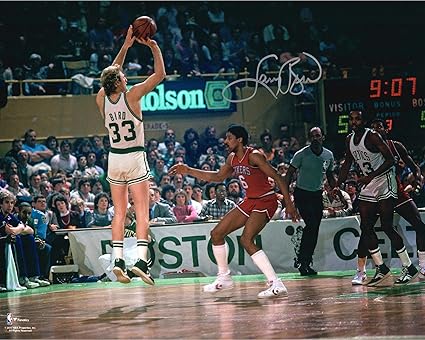 signed larry bird basketball
