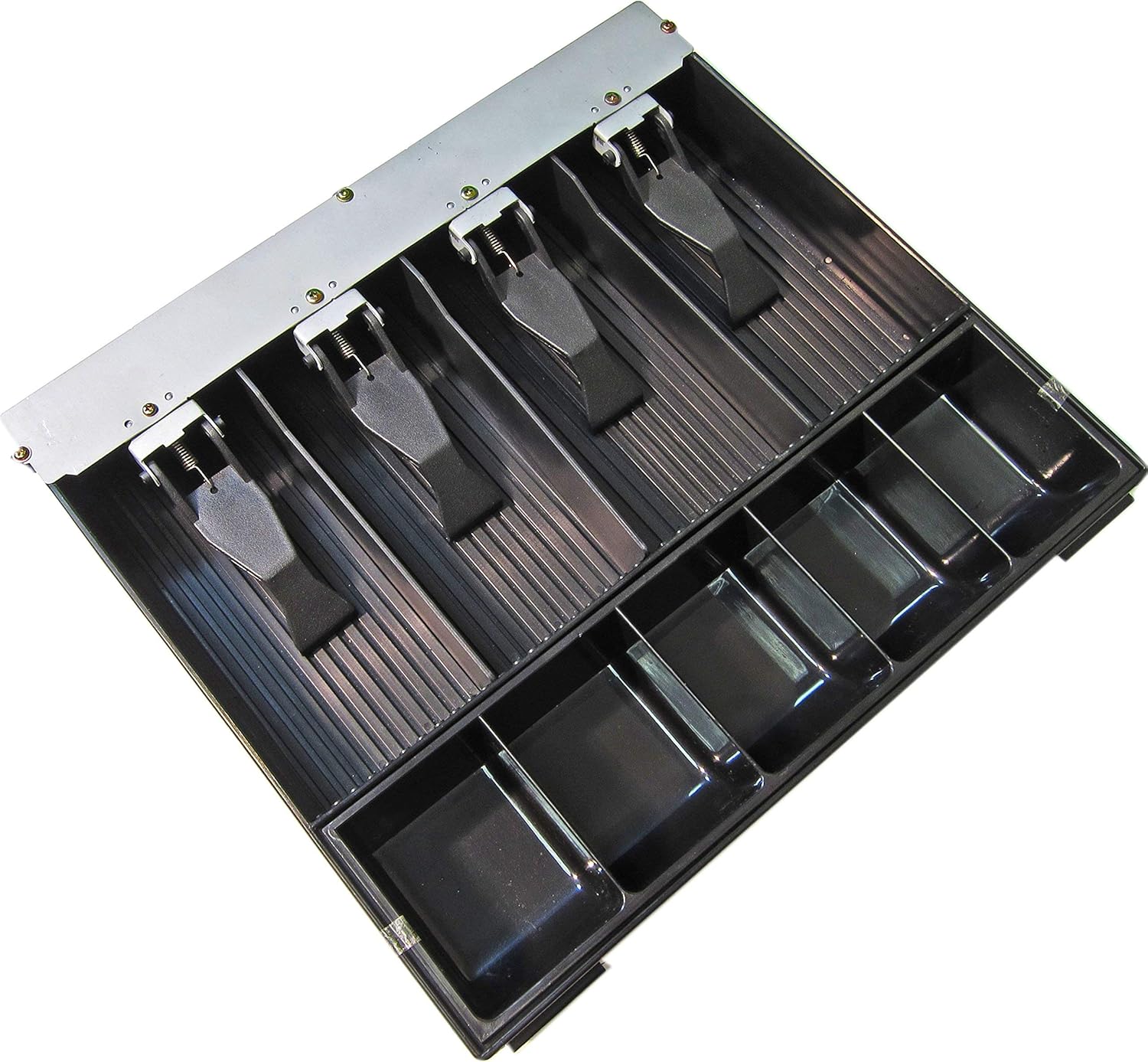 APG VPK-15B-2A-BX Vasario Series Standard-Duty ABS Plastic Till for Cash Drawer, 5 Bill Compartments, 5 Coin Compartments, 14.2" x 2.35" x 12.05": Industrial & Scientific