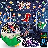 MOKOQI Dinosaur Night Light Projector for Kid Room | Dinosaur Toys for Kids 3-5 | Baby Light Projector with Music Timer and Remote Control Birthday Gifts for Boys