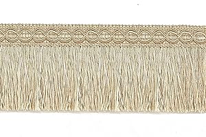 BEL AVENIR Brush Fringe Trim Basic Trim Collection 6.5 Yard x 3.54 Inches