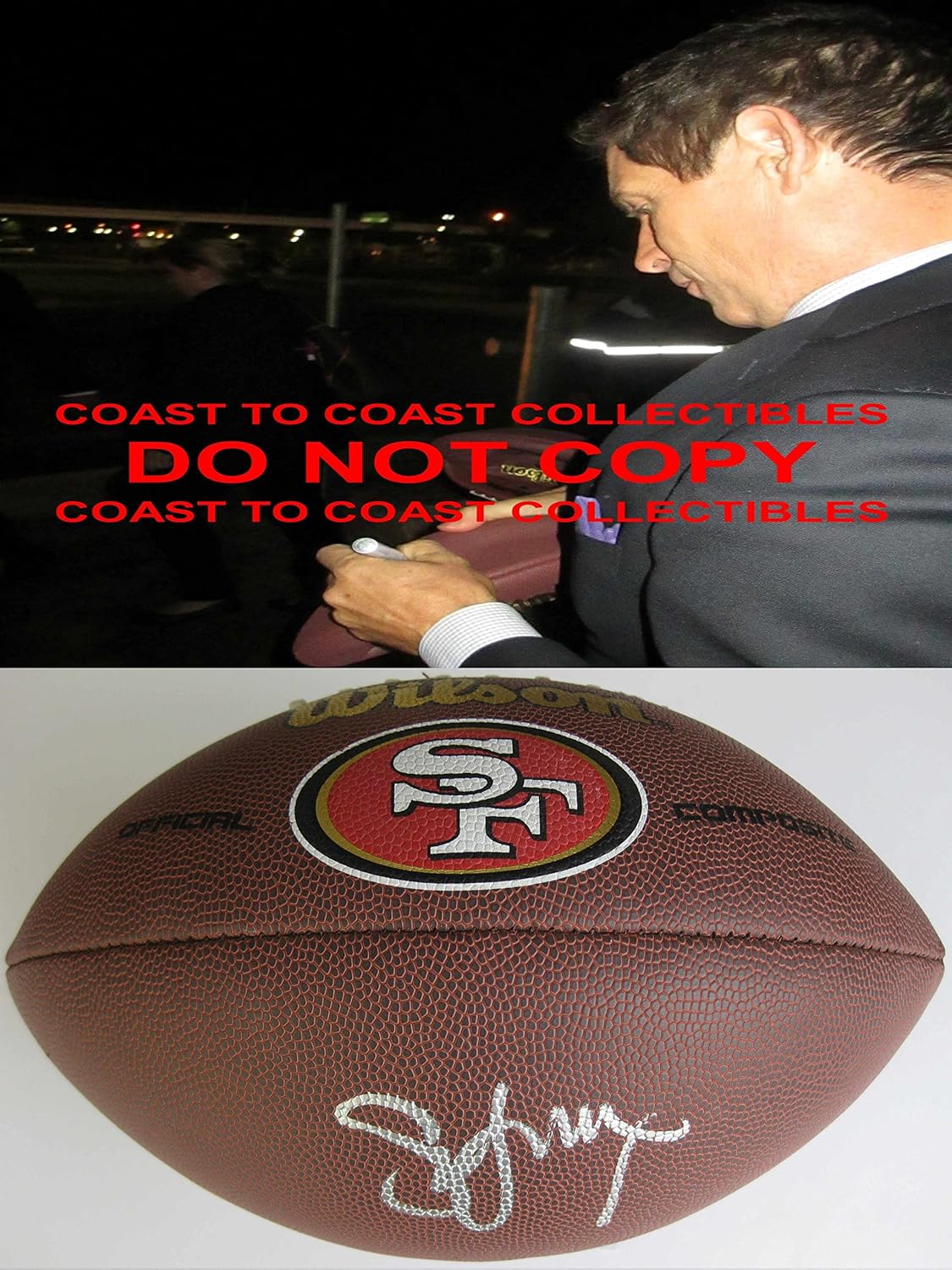49ers autographed football