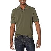 Amazon Essentials Men's Regular-Fit Cotton Pique Polo Shirt (Available in Big & Tall)