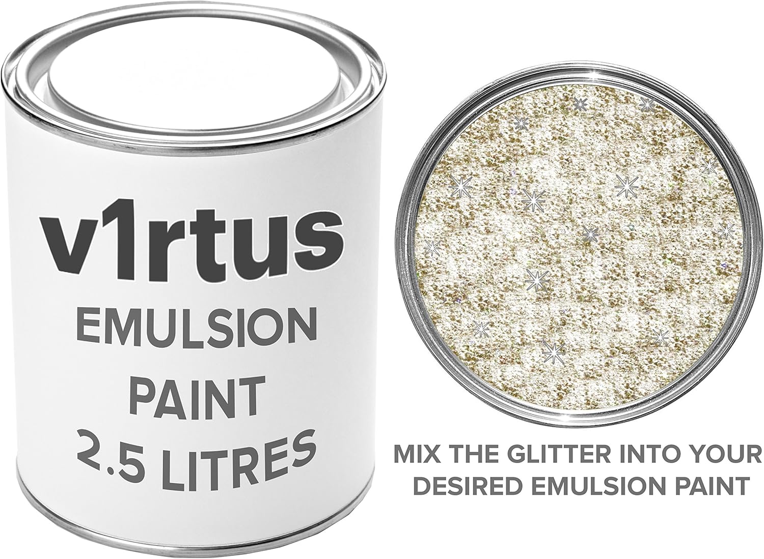 Holographic Gold Glitter Paint Additive 100g, Gold Holographic - Image 4