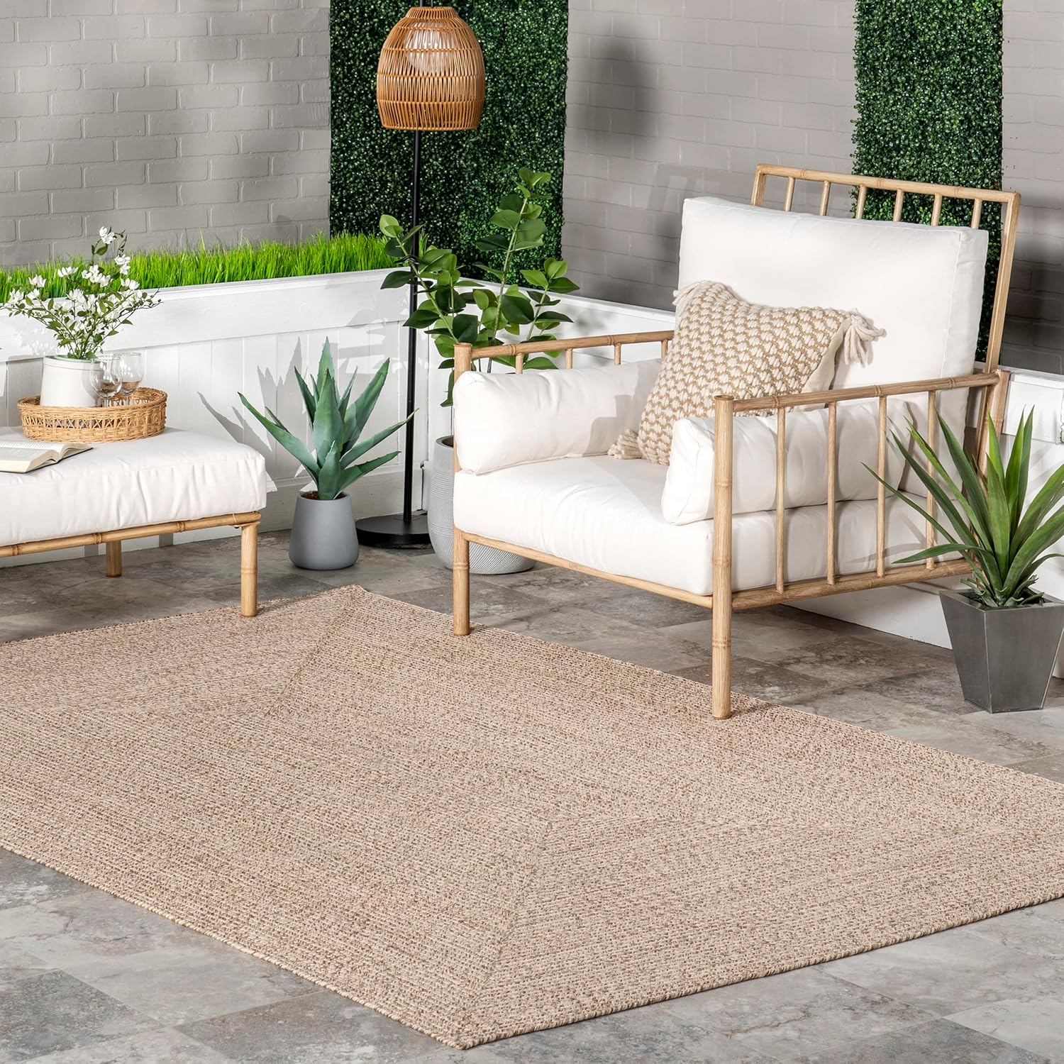 Rugs, Pads & Protectors - NuLOOM Wynn Braided Indoor/Outdoor Area Rug, 5' x 8', Tan