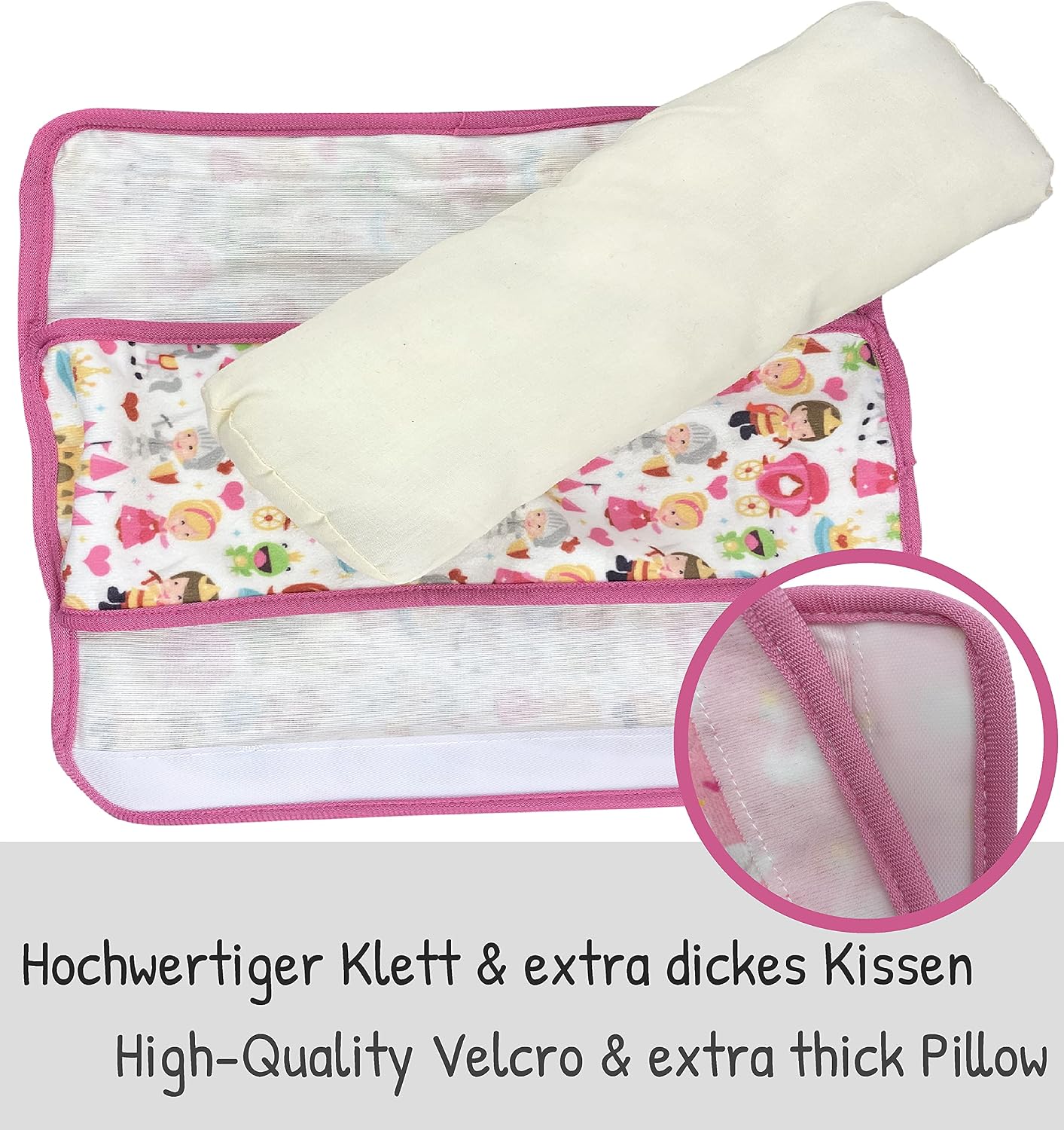 HECKBO princess prince car seatbelt pillow for children, machine washable - Image 5