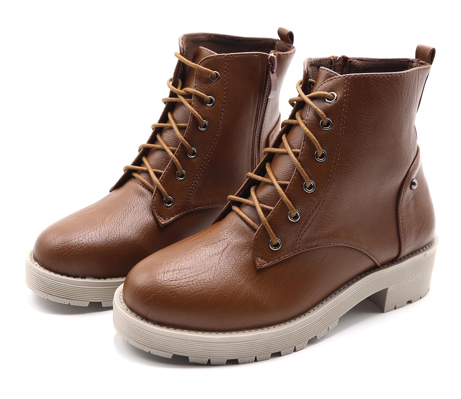 brauch women's brown laces boots