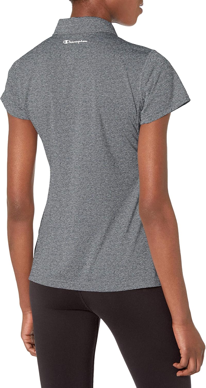 Champion Women's Short Sleeve Double Dry Performance Polo: Clothing