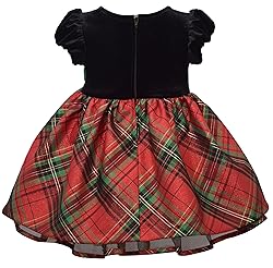 Bonnie Jean Girl's Christmas Dress - Holiday Plaid