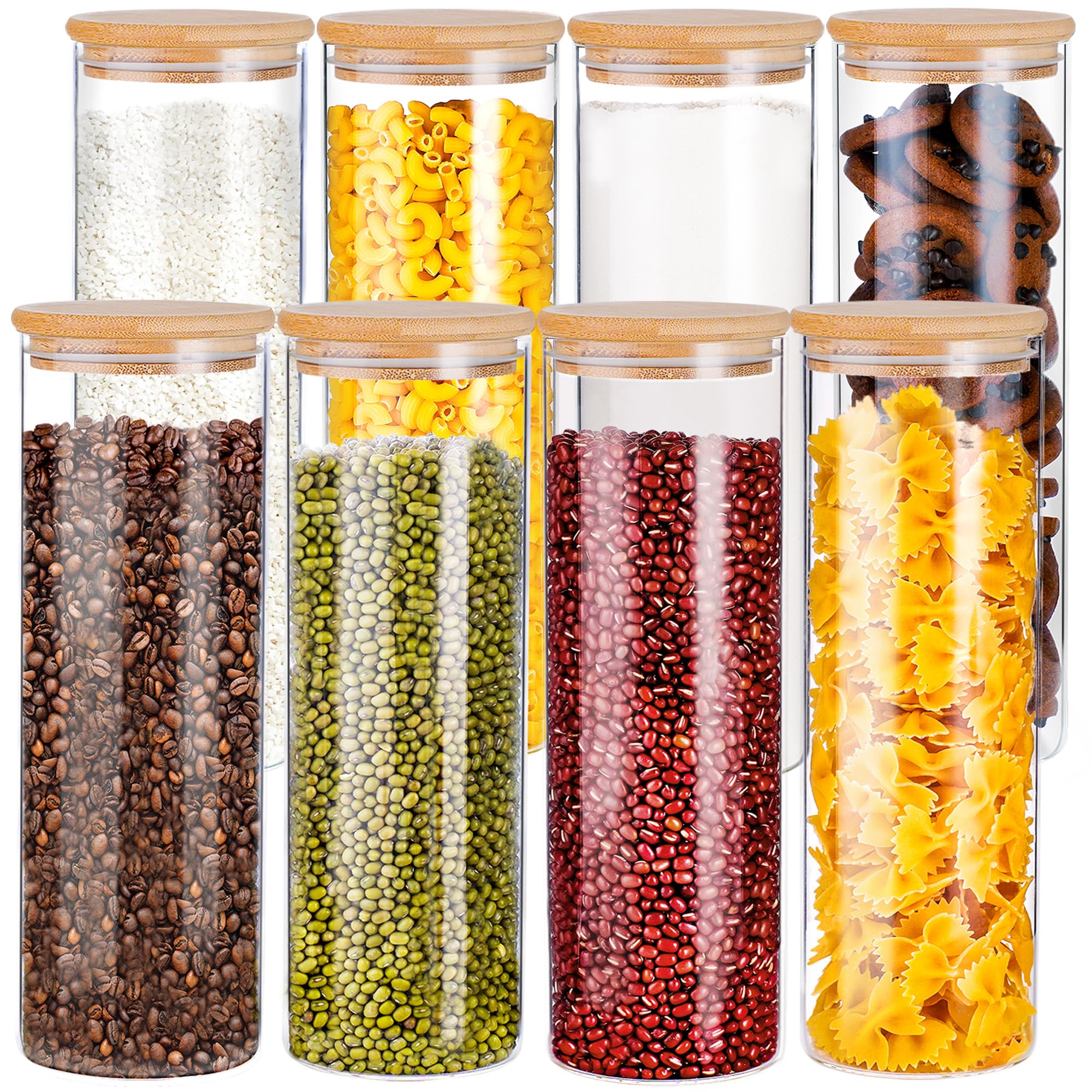 Jars With Airtight Lids Extra Large Glass Flour And Sugar Storage