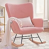 VECELO Rocking Chair Nursery Teddy Upholstered
